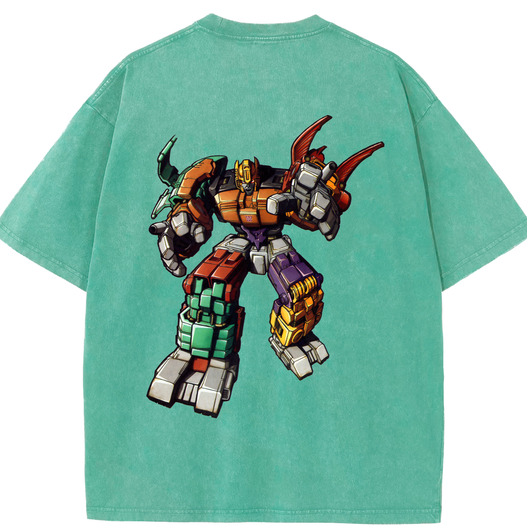 （画像用）  綿100% ヴィンテージ風 半袖Tシャツ（背面プリント）
